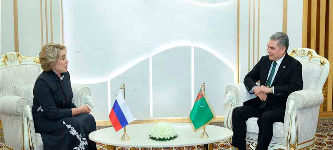 The National Leader of the Turkmen People and the Chairwoman of the Federation Council of the Russian Federal Assembly discussed the development of Turkmen-Russian relations