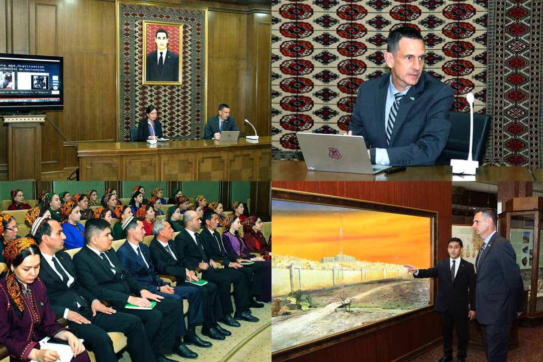 Türkmenistanyň muzeýlerinde medeni mirasy sanlylaşdyrmak boýunça halkara tejribe öwrenilýär