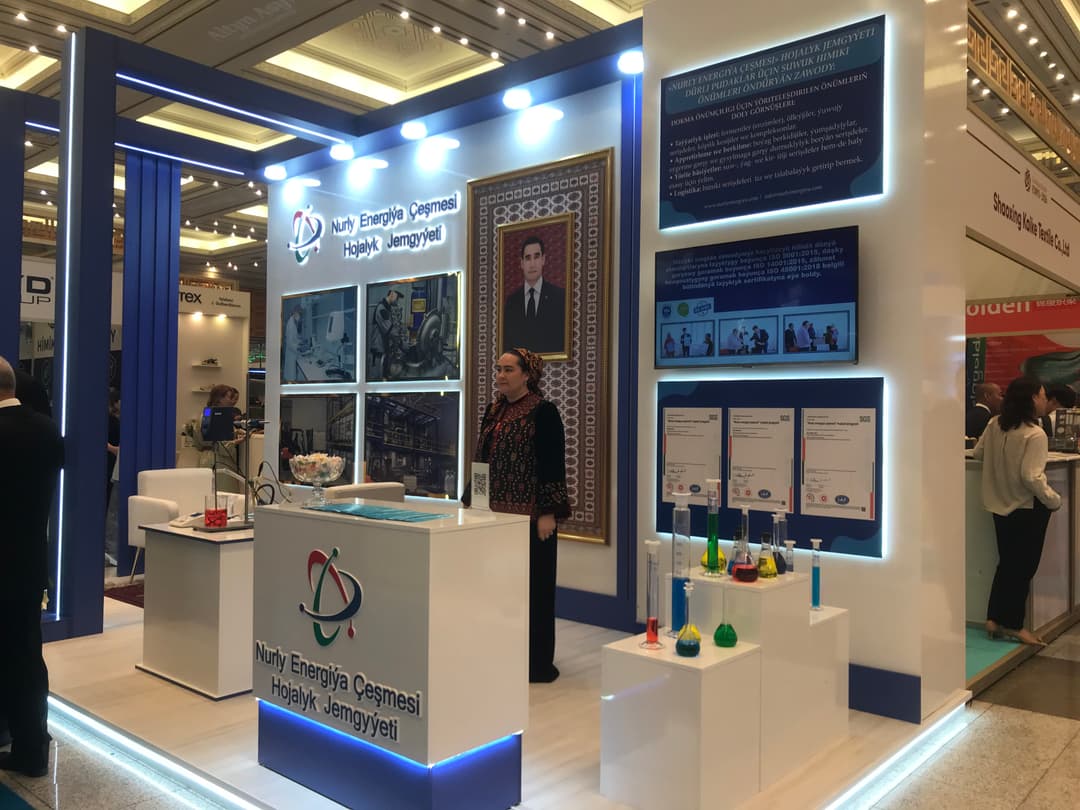 ХО «Nurly Energiya Çeşmesi» представила туркменскую химию на выставке-ярмарке «Turkmentextile Expo 2026»